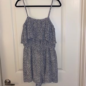 Black and White Leopard Romper